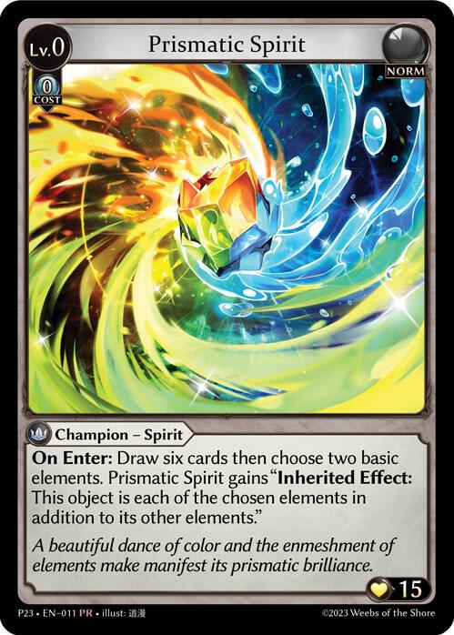 Prismatic Spirit 011 (Promotional Cards)  | Good Games Adelaide SA