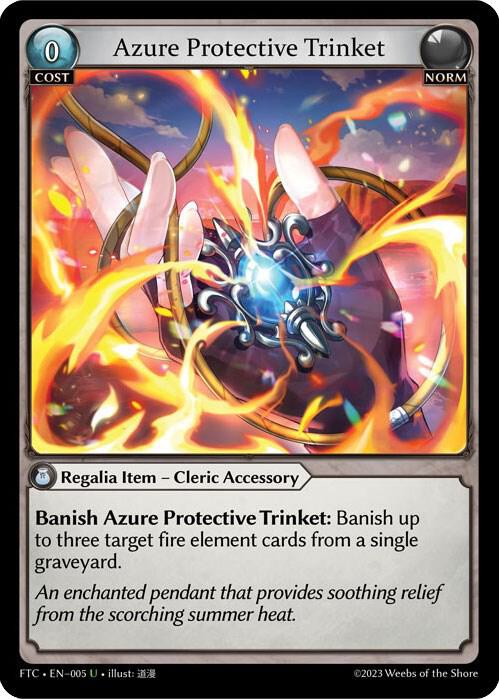 Azure Protective Trinket 005 (Fractured Crown)  - Foil | Good Games Adelaide SA