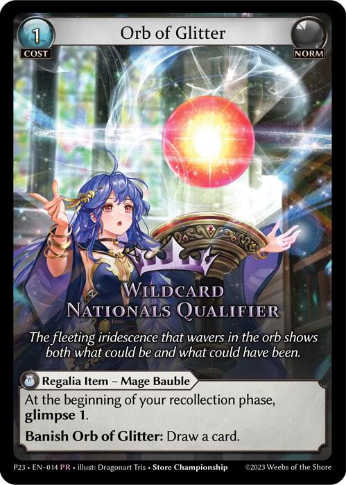 Orb of Glitter 014 (Promotional Cards)  - Foil | Good Games Adelaide SA