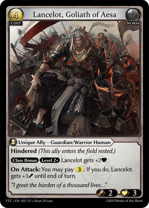 Lancelot Goliath of Aesa 037 (Fractured Crown)  - Foil | Good Games Adelaide SA