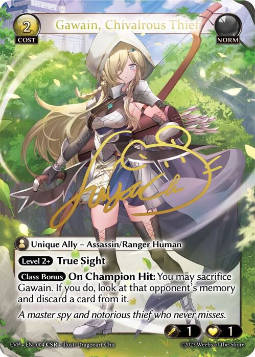 Gawain Chivalrous Thief CSR 004 (Promotional Cards)  - Foil | Good Games Adelaide SA