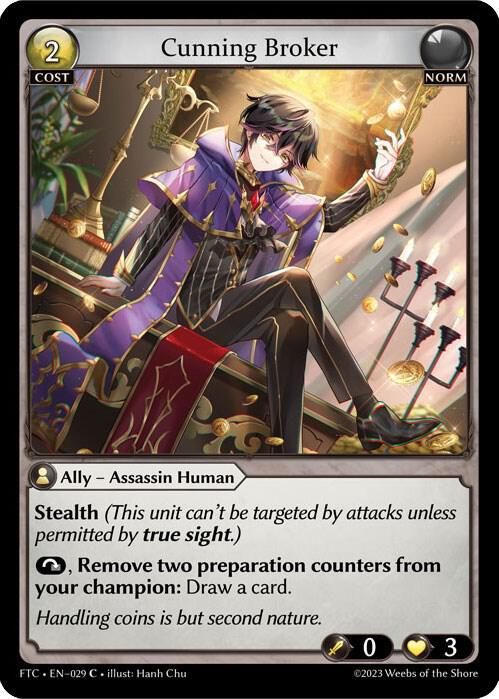 Cunning Broker 029 (Fractured Crown)  - Foil | Good Games Adelaide SA