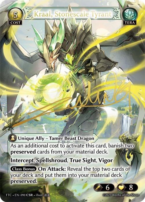 Kraal Stonescale Tyrant CSR 090 (Fractured Crown)  - Foil | Good Games Adelaide SA