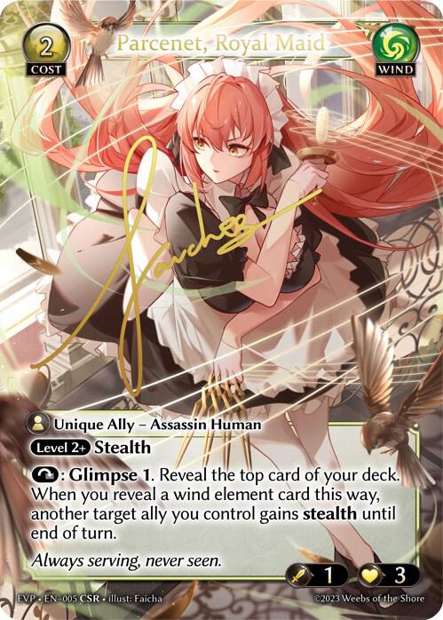 Parcenet Royal Maid CSR 005 (Promotional Cards)  - Foil | Good Games Adelaide SA