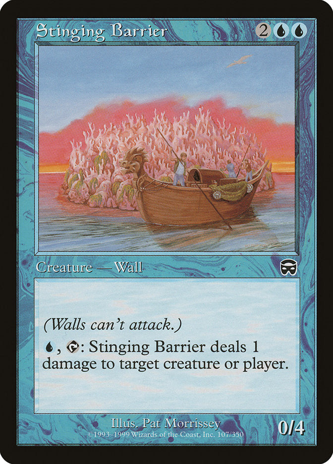 Stinging Barrier 107 (Mercadian Masques)  - Foil | Good Games Adelaide SA