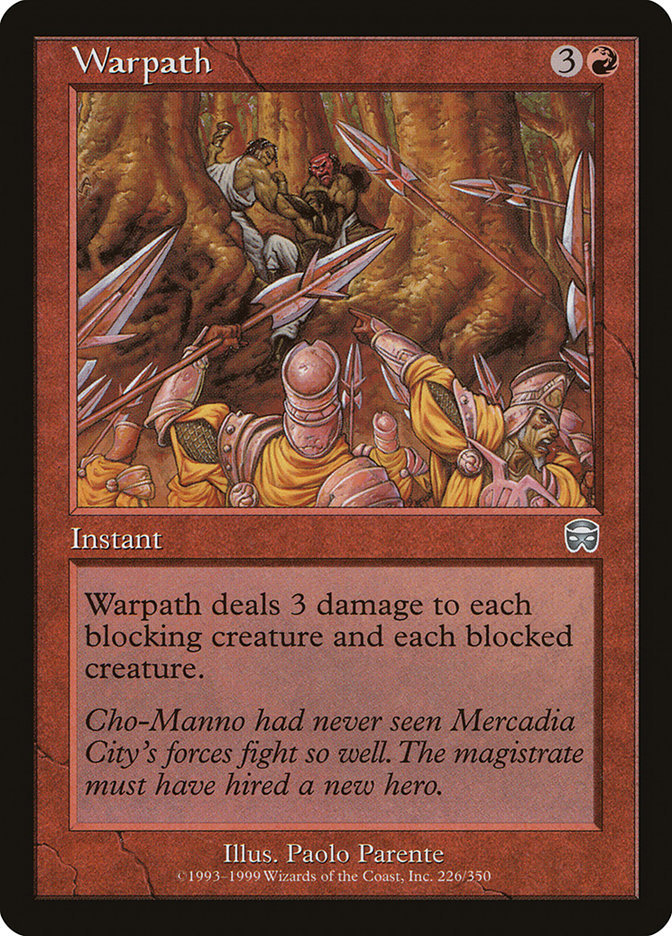 Warpath 226 (Mercadian Masques)  - Foil | Good Games Adelaide SA
