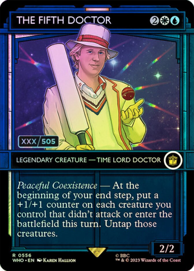 The Fifth Doctor Serialized 556 (Universes Beyond: Doctor Who)  - Foil | Good Games Adelaide SA