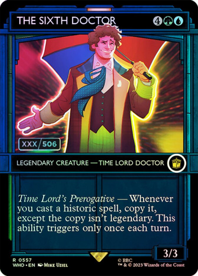 The Sixth Doctor Serialized 557 (Universes Beyond: Doctor Who)  - Foil | Good Games Adelaide SA