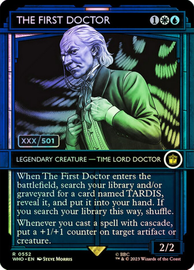 The First Doctor Serialized 552 (Universes Beyond: Doctor Who)  - Foil | Good Games Adelaide SA