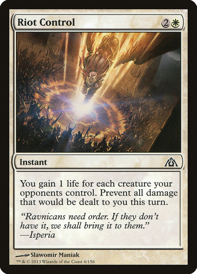 Riot Control 6/156 (Dragon's Maze)  - Foil | Good Games Adelaide SA