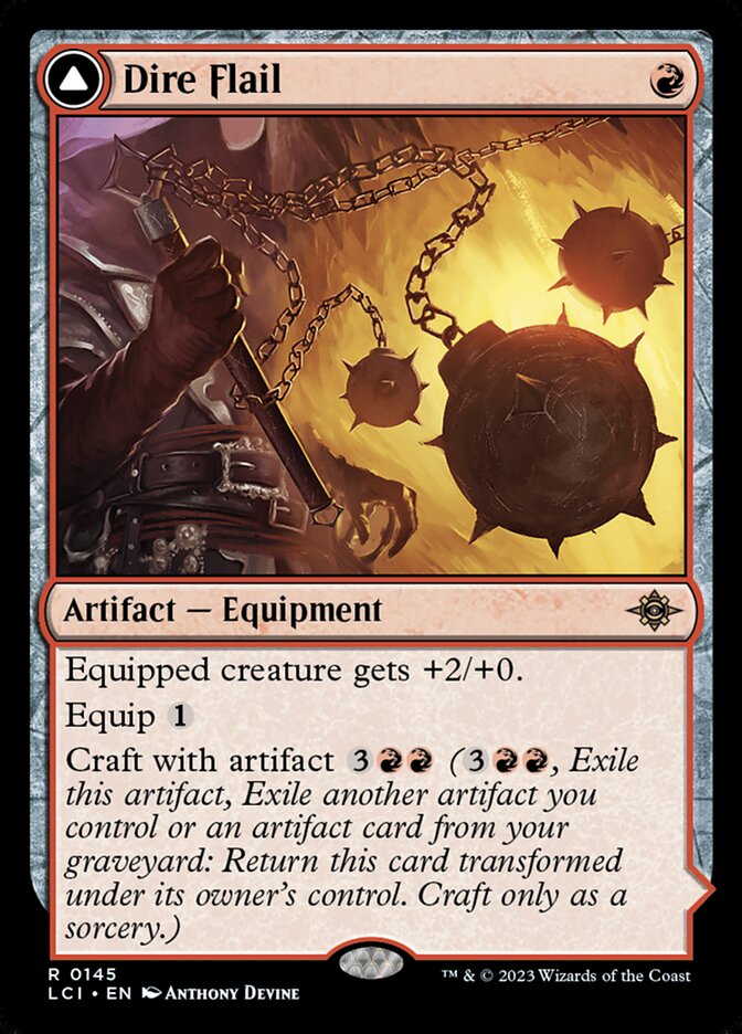 Dire Flail // Dire Blunderbuss 145 (The Lost Caverns of Ixalan)  - Foil | Good Games Adelaide SA