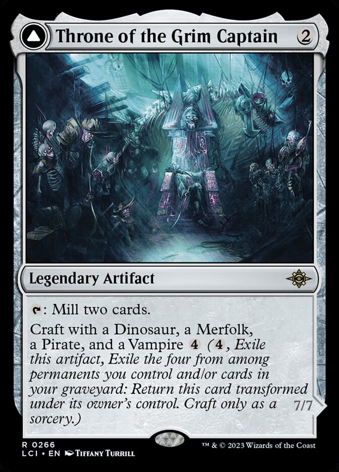 Throne of the Grim Captain // The Grim Captain 266 (The Lost Caverns of Ixalan)  - Foil | Good Games Adelaide SA