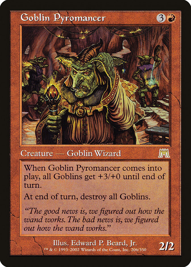Goblin Pyromancer 206 (Onslaught)  - Foil | Good Games Adelaide SA