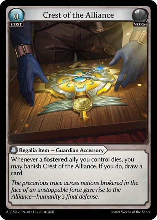 crest of the alliance 017 (Alchemical Revolution Starter Decks)  | Good Games Adelaide SA