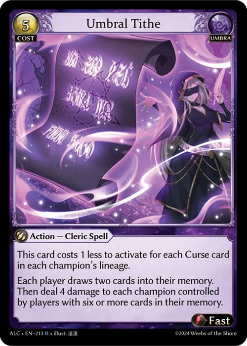 umbral tithe 213 (Alchemical Revolution)  - Foil | Good Games Adelaide SA