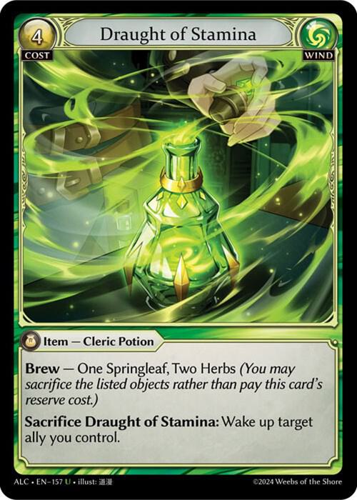 draught of stamina 157 (Alchemical Revolution)  - Foil | Good Games Adelaide SA