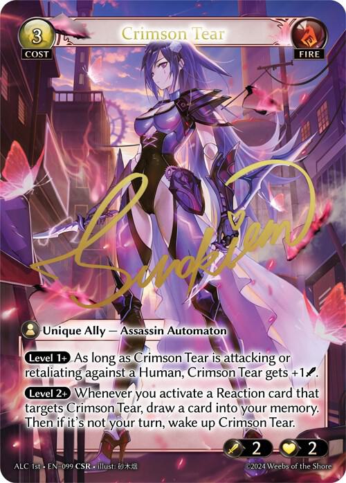 Crimson Tear CSR ALC1E 099 (Alchemical Revolution)  - Foil | Good Games Adelaide SA