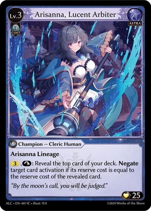 arisanna lucent arbiter 007 (Alchemical Revolution)  - Foil | Good Games Adelaide SA