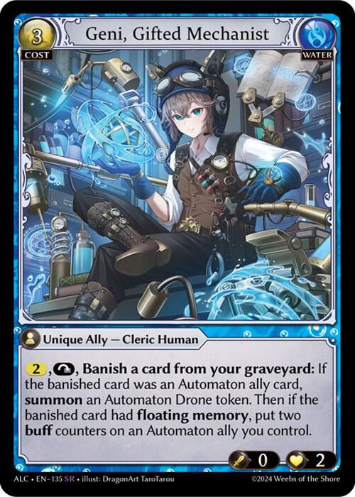 geni gifted mechanist 135 (Alchemical Revolution)  | Good Games Adelaide SA