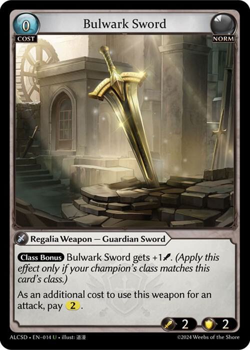 Bulwark Sword 014 (Alchemical Revolution Starter Decks)  | Good Games Adelaide SA