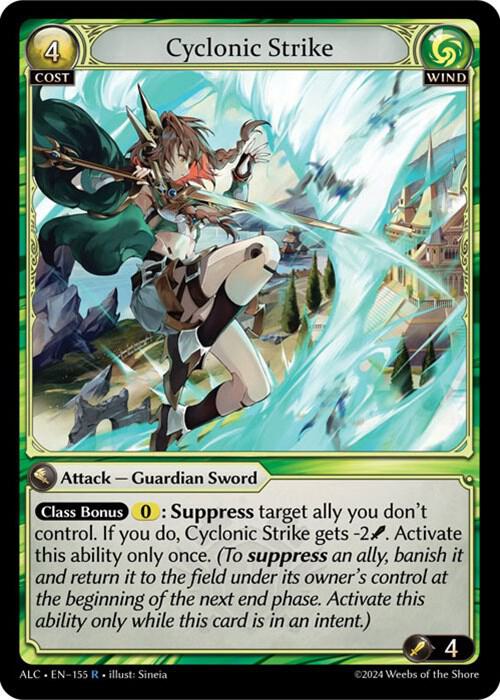 Cyclonic Strike 155 (Alchemical Revolution)  - Foil | Good Games Adelaide SA
