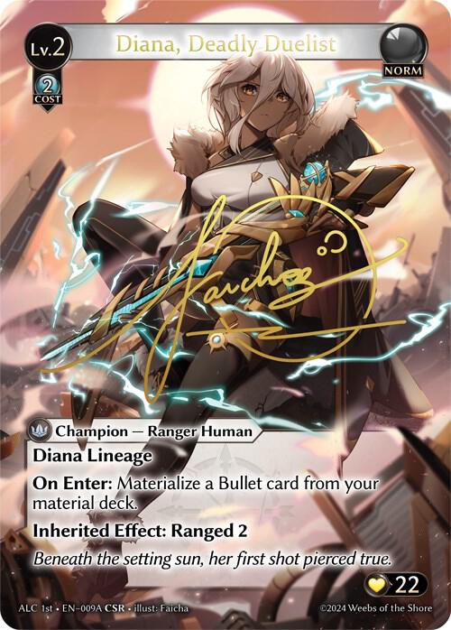 Diana Deadly Duelist CSR 009A ALC1E 009A (Alchemical Revolution)  - Foil | Good Games Adelaide SA
