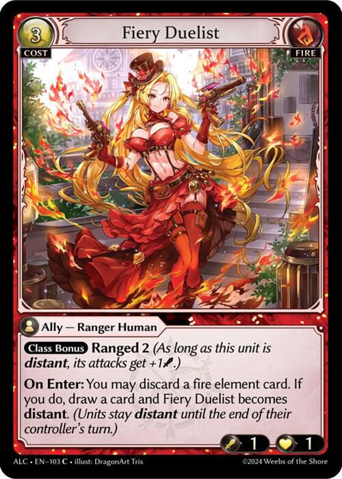 fiery duelist 103 (Alchemical Revolution)  - Foil | Good Games Adelaide SA