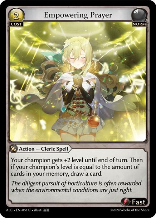 empowering prayer 051 (Alchemical Revolution)  - Foil | Good Games Adelaide SA