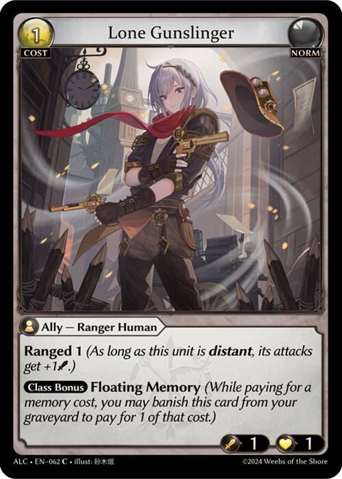 lone gunslinger 062 (Alchemical Revolution)  - Foil | Good Games Adelaide SA