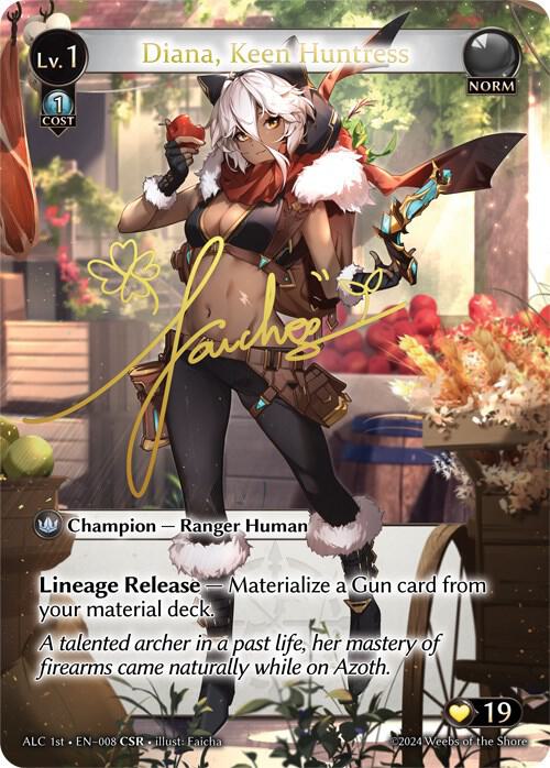 Diana Keen Huntress CSR ALC1E 008 (Alchemical Revolution)  - Foil | Good Games Adelaide SA