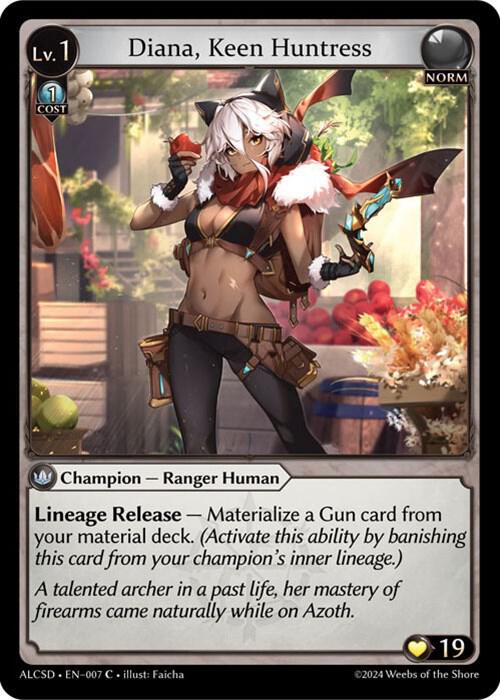 diana keen huntress 007 (Alchemical Revolution Starter Decks)  | Good Games Adelaide SA