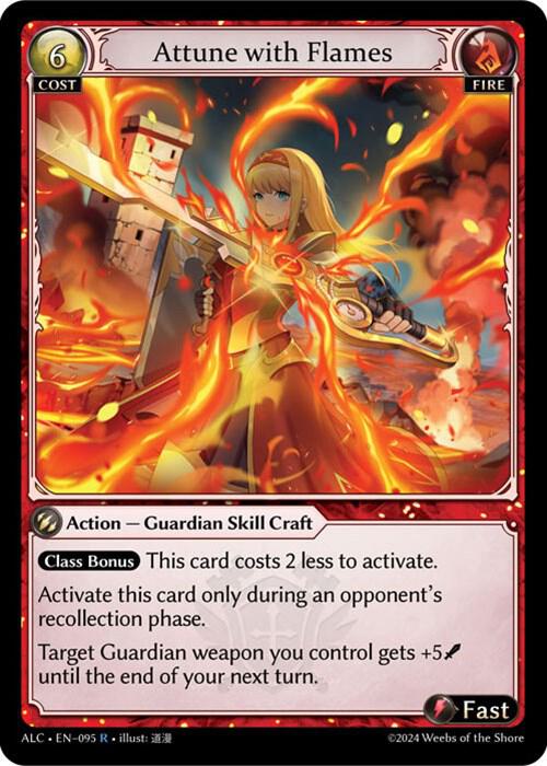 attune with flames 095 (Alchemical Revolution)  - Foil | Good Games Adelaide SA