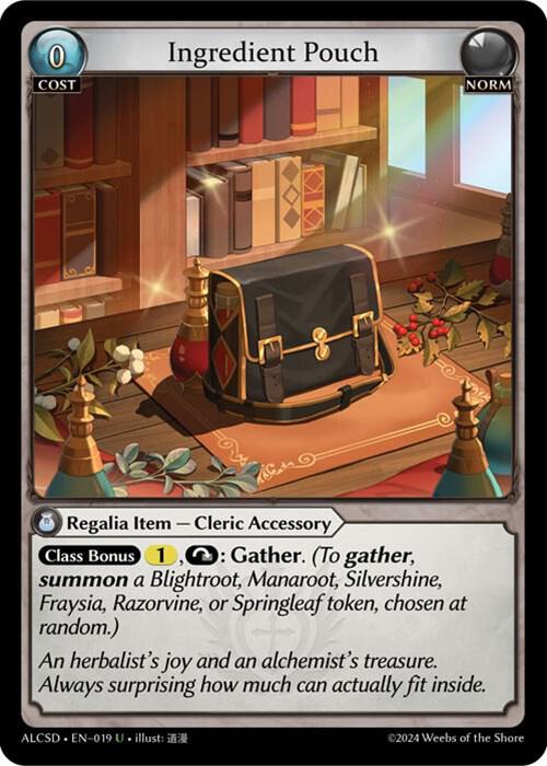 ingredient pouch 019 (Alchemical Revolution Starter Decks)  | Good Games Adelaide SA