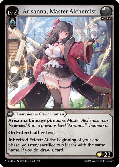 arisanna master alchemist 005 (Alchemical Revolution Starter Decks)  | Good Games Adelaide SA