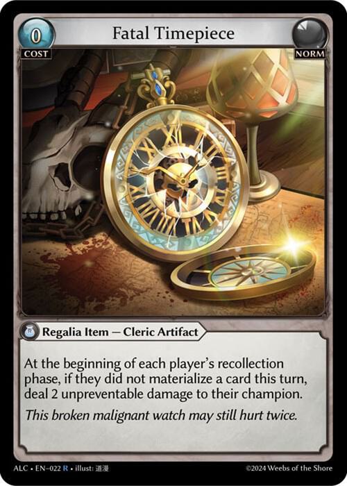 fatal timepiece 022 (Alchemical Revolution)  - Foil | Good Games Adelaide SA