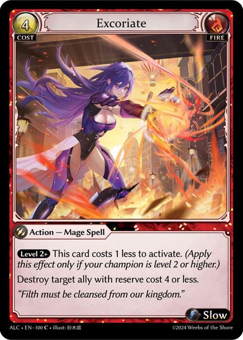 excoriate 100 (Alchemical Revolution)  - Foil | Good Games Adelaide SA