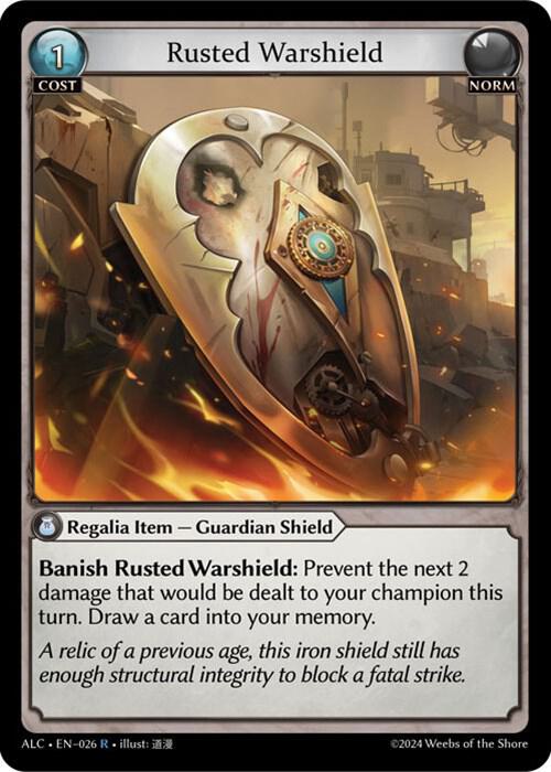 rusted warshield 026 (Alchemical Revolution)  - Foil | Good Games Adelaide SA