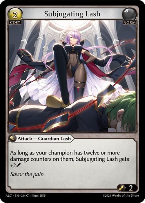 subjugating lash 084 (Alchemical Revolution)  | Good Games Adelaide SA