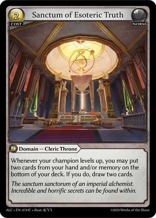 sanctum of esoteric truth 074 (Alchemical Revolution)  - Foil | Good Games Adelaide SA