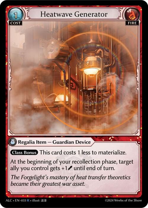 heatwave generator 033 (Alchemical Revolution)  - Foil | Good Games Adelaide SA