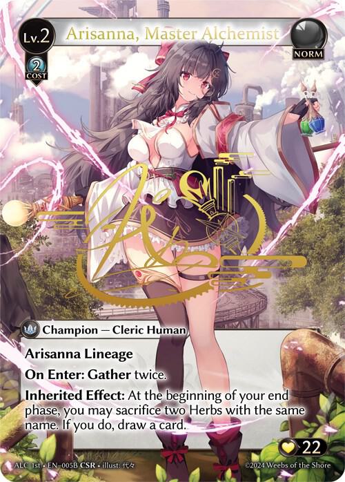 Arisanna Master Alchemist CSR 005B ALC1E 005B (Alchemical Revolution)  - Foil | Good Games Adelaide SA