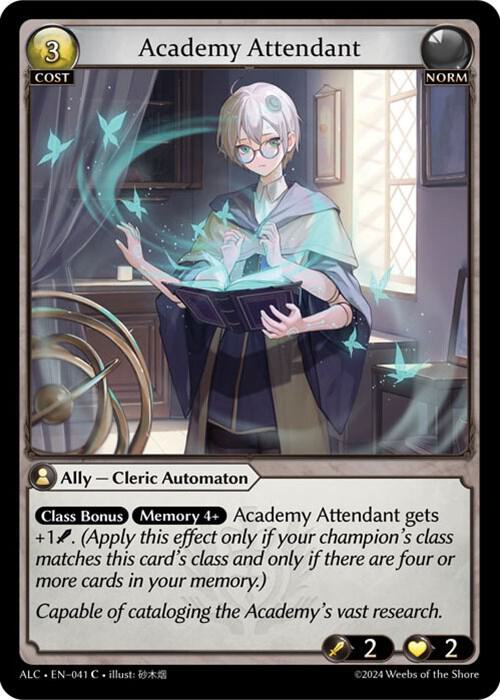 academy attendant 041 (Alchemical Revolution)  | Good Games Adelaide SA