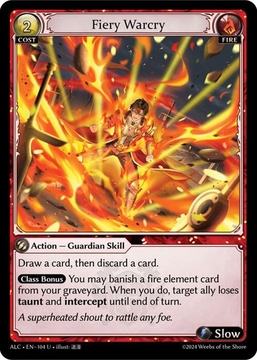 fiery warcry 104 (Alchemical Revolution)  - Foil | Good Games Adelaide SA