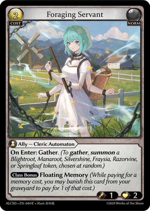 Foraging Servant 044 (Alchemical Revolution Starter Decks)  | Good Games Adelaide SA