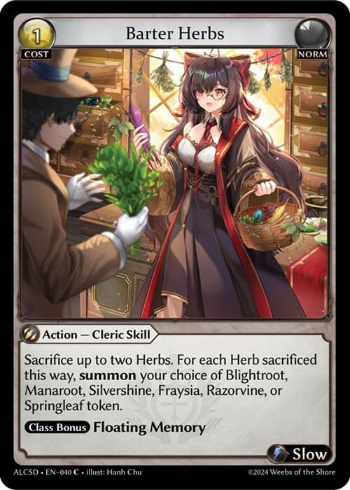 Barter Herbs 040 (Alchemical Revolution Starter Decks)  | Good Games Adelaide SA