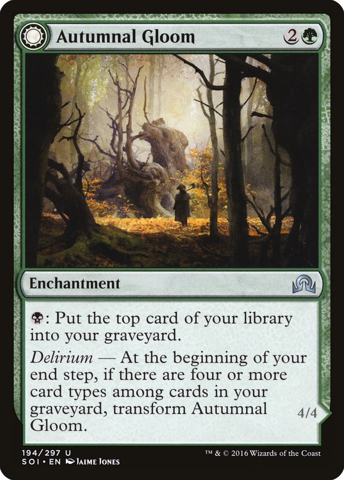Autumnal Gloom // Ancient of the Equinox 194 (Shadows over Innistrad)  - Foil | Good Games Adelaide SA