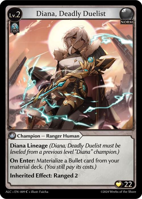 Diana Deadly Duelist 009 (Alchemical Revolution)  - Foil | Good Games Adelaide SA