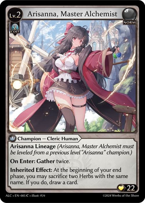 Arisanna Master Alchemist 005 (Alchemical Revolution)  | Good Games Adelaide SA