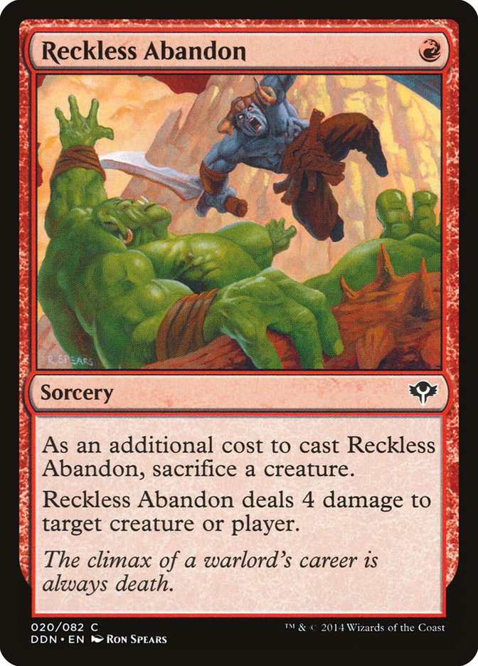 Reckless Abandon 20 (Duel Decks: Speed vs. Cunning)  | Good Games Adelaide SA
