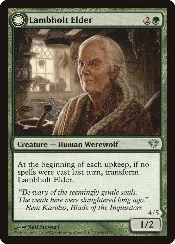 Lambholt Elder // Silverpelt Werewolf 122 (Dark Ascension)  | Good Games Adelaide SA